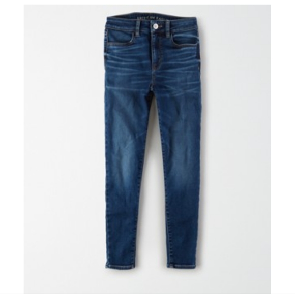 AMERICAN EAGLE, Next Level, Hi-Rise Jegging Crop, Gravity Blue, Size 12 Short. - Picture 1 of 9